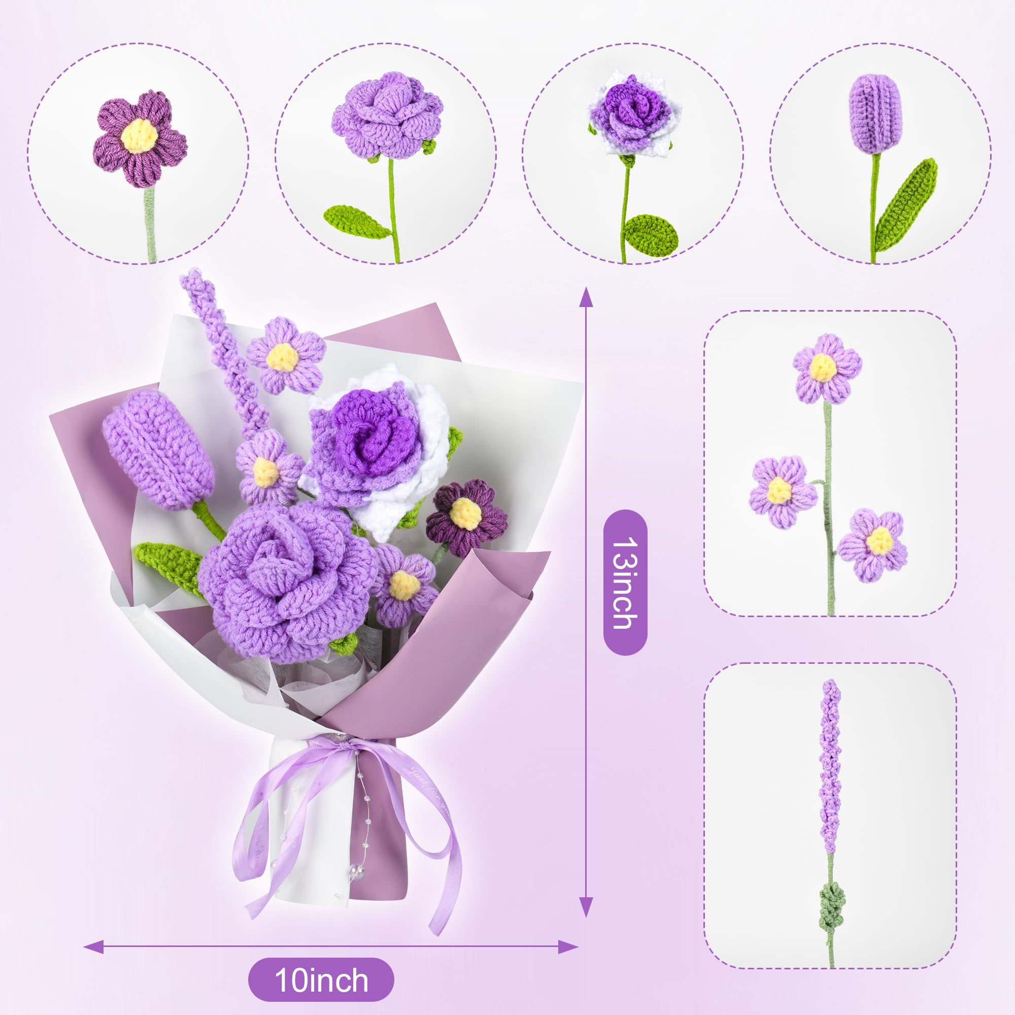 MengxFly no-water-needed bouquet stays neat and lasting on display.