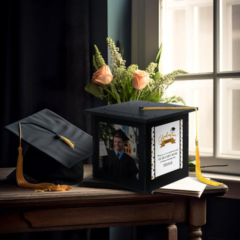Menkxi graduation card box assembly parts included enable easy setup and reuse