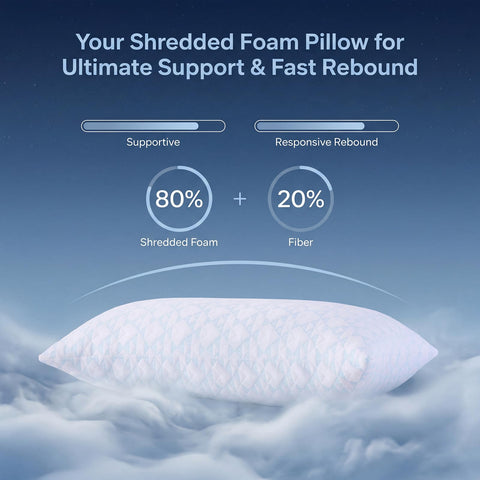 King size Meoflaw pillow suited for side sleepers.