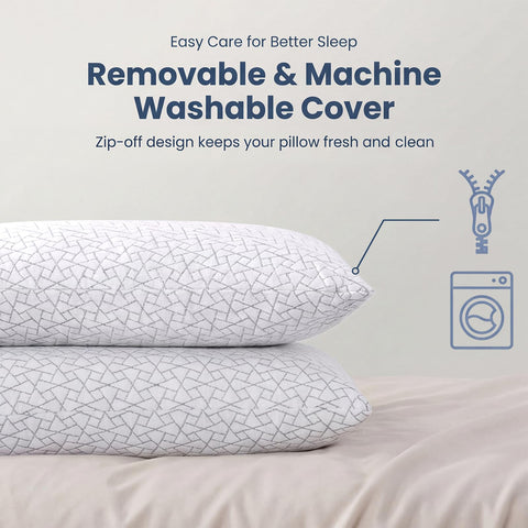 Meoflaw removable washable cover simplifies care and keeps pillow fresh.