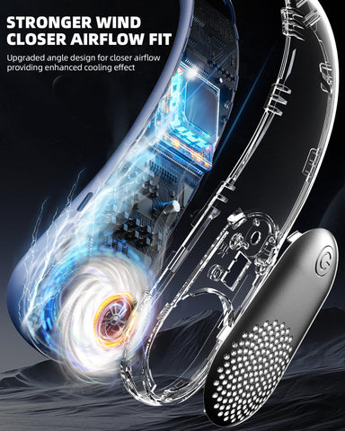Meonov neck fan with 3 speeds and a 4000mAh battery for extended use.