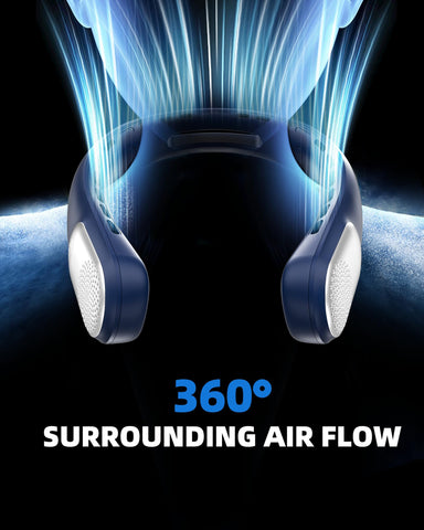 Meonov neck fan 360-degree cooling delivers even air from every angle.
