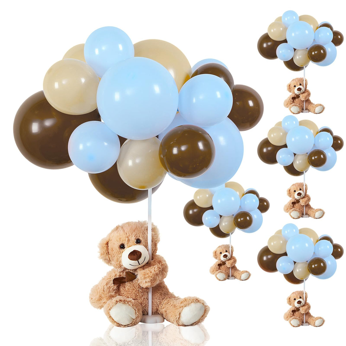 Meooeck bear centerpieces for baby showers, 13.5-inch, create charming focal decor.