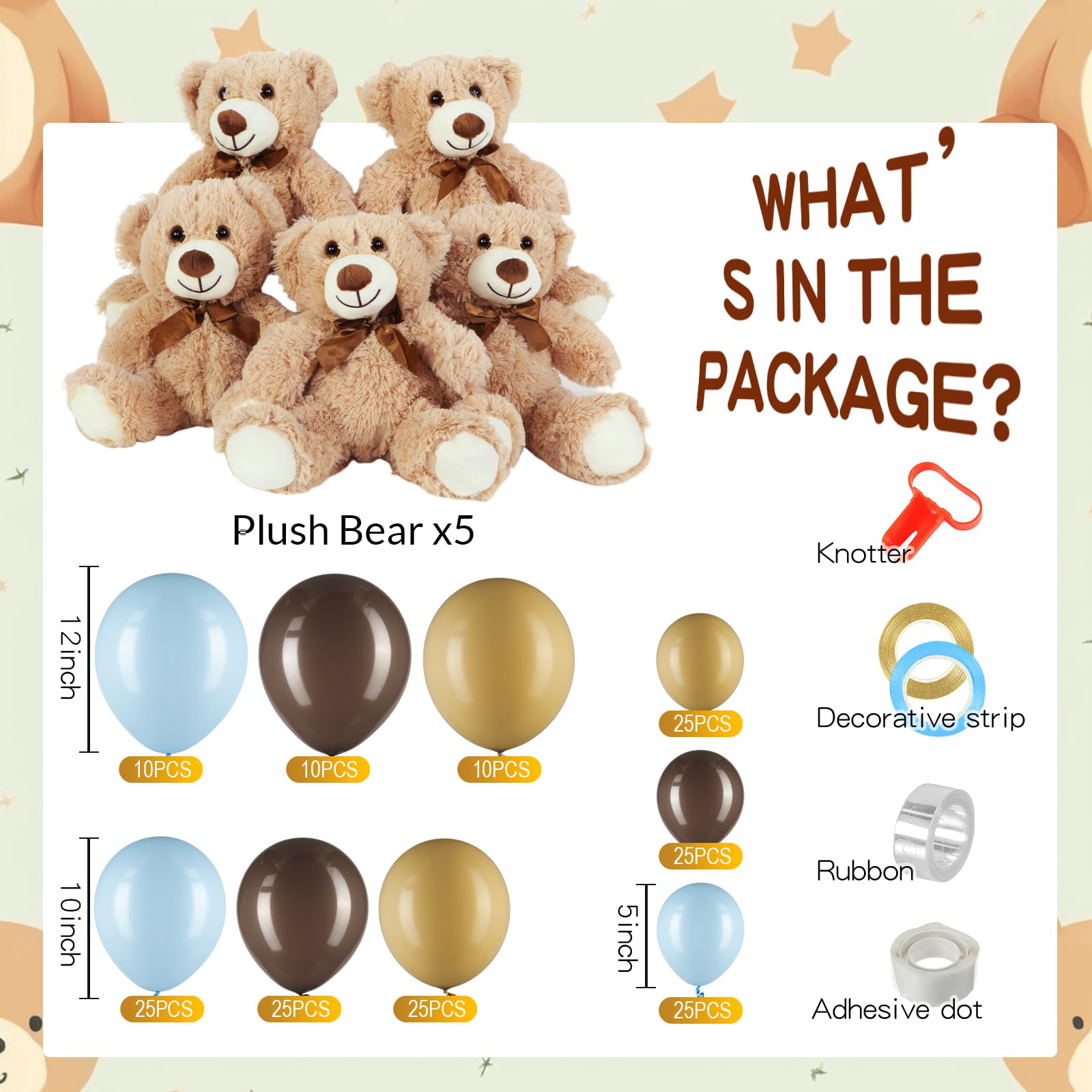 Meooeck bear decorative fur effect, perfect photo props.