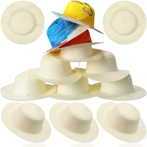 Mepase 20-piece DIY straw hat pack for creative crafts