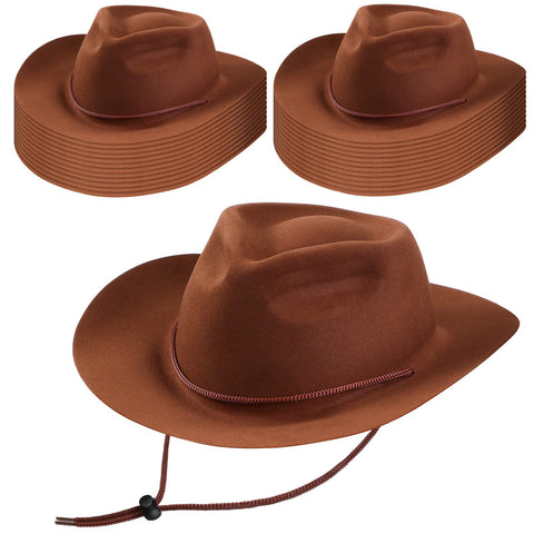 Mepase bulk cowboy hats for adults, wide-brim design ideal for costumes.