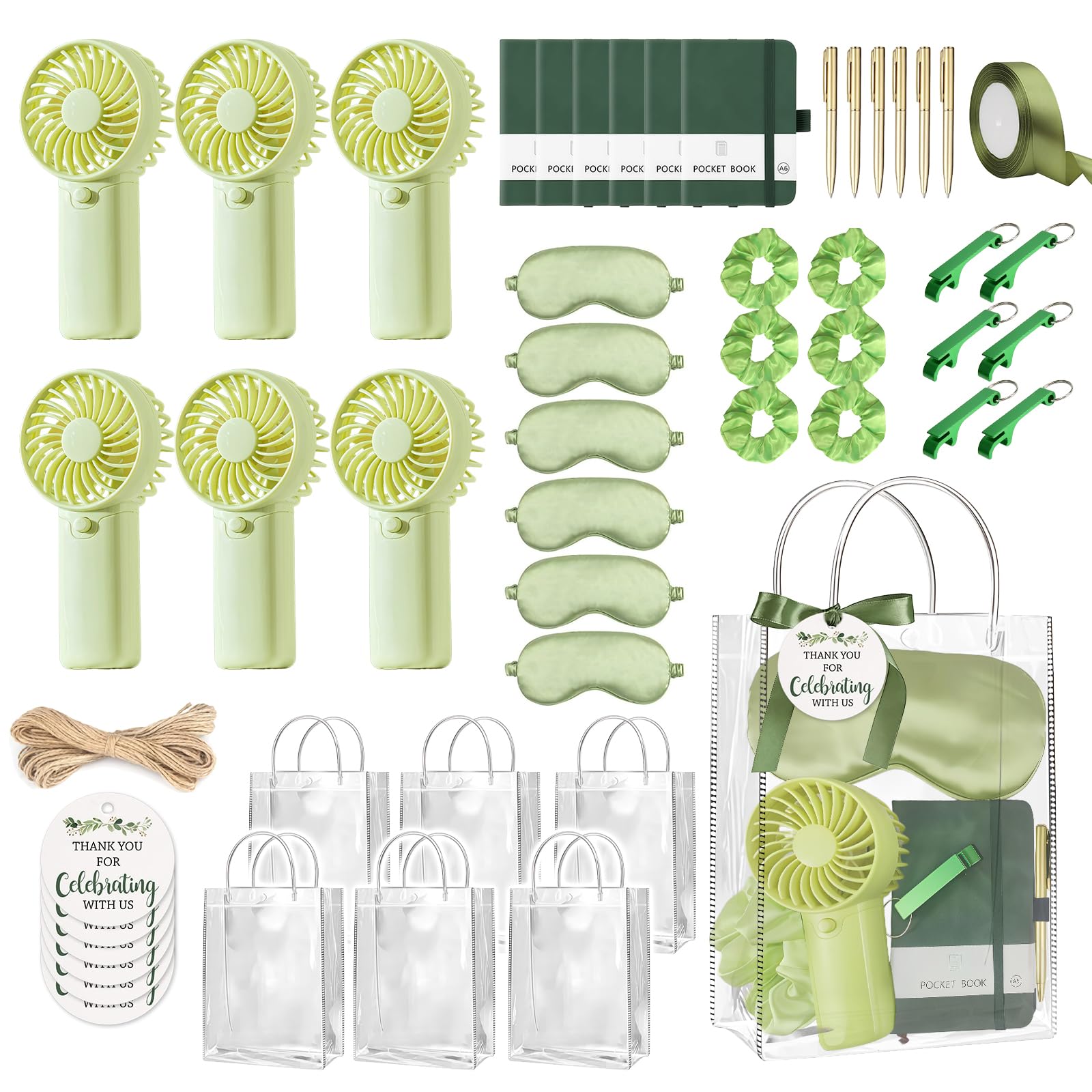 MEPIG handheld fan set for summer baby showers keeps guests cool with style.