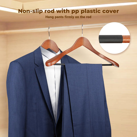 MEQUTION pants and skirts hanger prevents slipping and keeps shape.