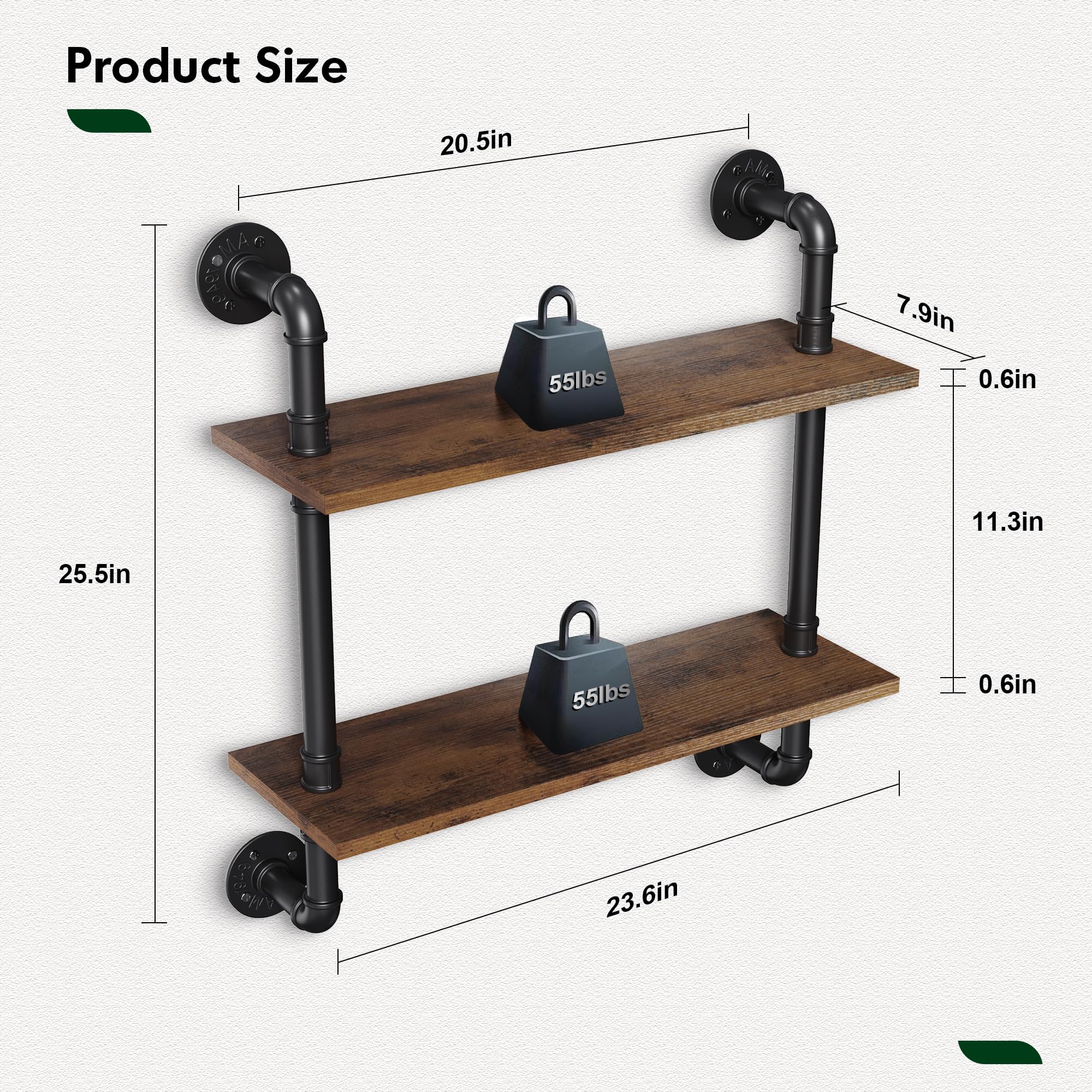 Merapi organized display ideas on two tiers help reduce clutter.
