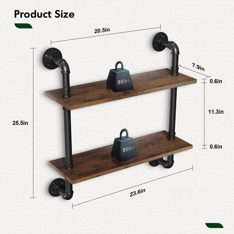 Merapi organized display ideas on two tiers help reduce clutter.