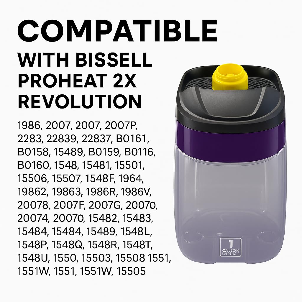 Merchandise Mecca cap ensures secure, leak-free refills during carpet cleanings.