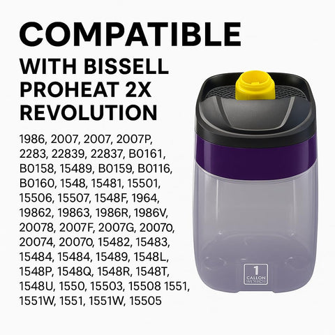 Merchandise Mecca cap ensures secure, leak-free refills during carpet cleanings.
