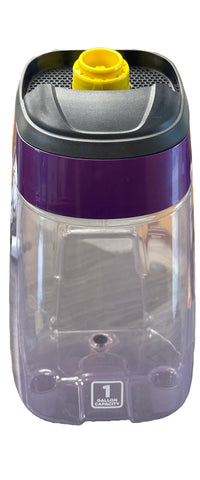 Merchandise Mecca clear 1-gallon tank shows fill levels for steady cleaning sessions.