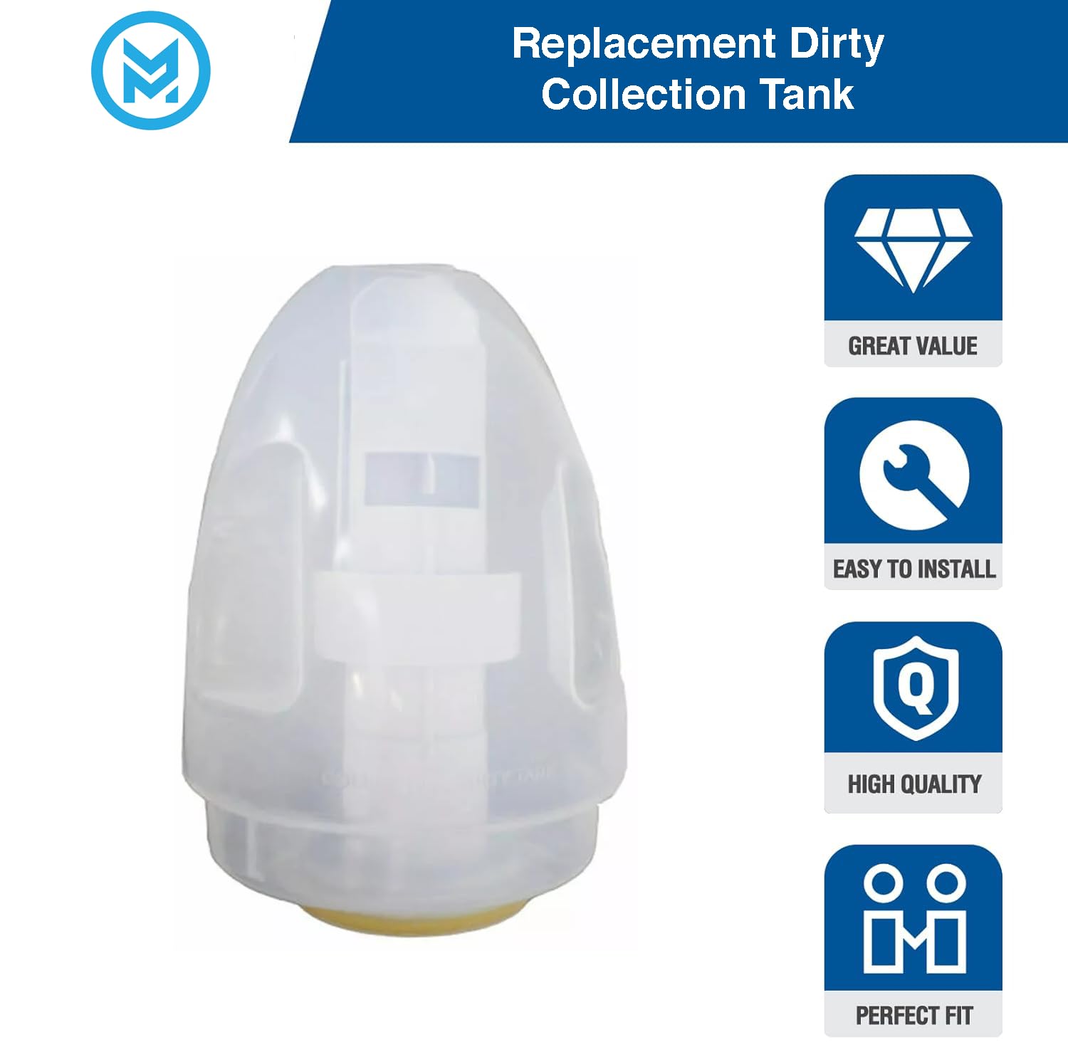 Replacement tank supports quick rinsing on Little Green 1722S.