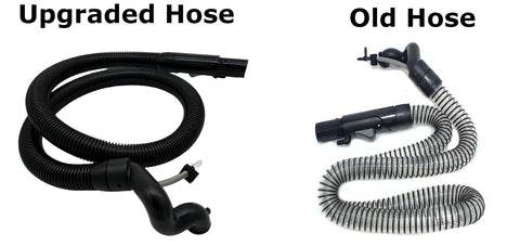 Merchandise Mecca hose with 180-degree swivel prevents tangles during cleaning.