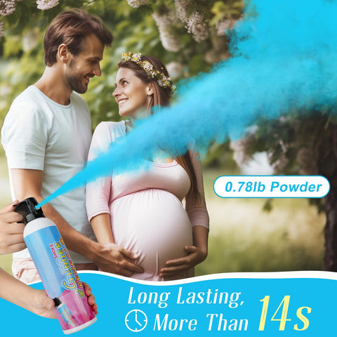 Merear biodegradable powder for gender reveal supports eco-friendly cleanup.