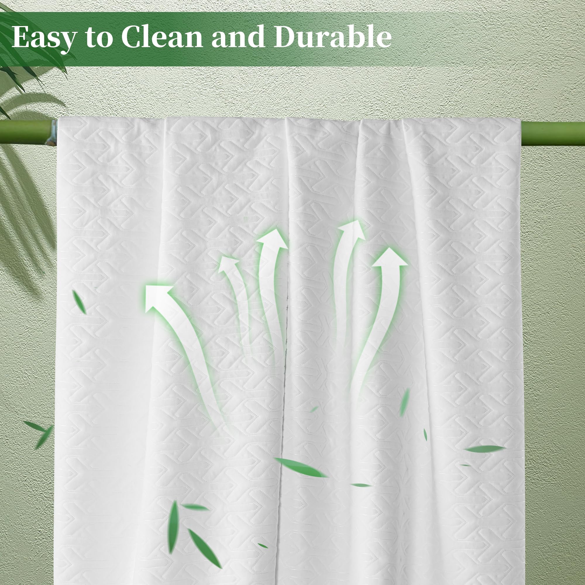 MERITLIFE anti-slip mesh skirt stabilizes the protector on the mattress
