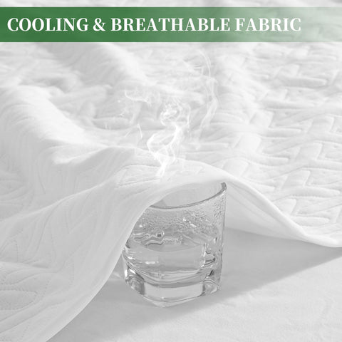 MERITLIFE cooling mattress cover with breathable fabric for a cooler night