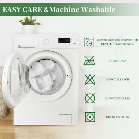 MERITLIFE machine washable for easy care and quick freshness