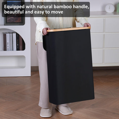 Merkisa Oxford-fabric construction provides sturdy daily laundry storage