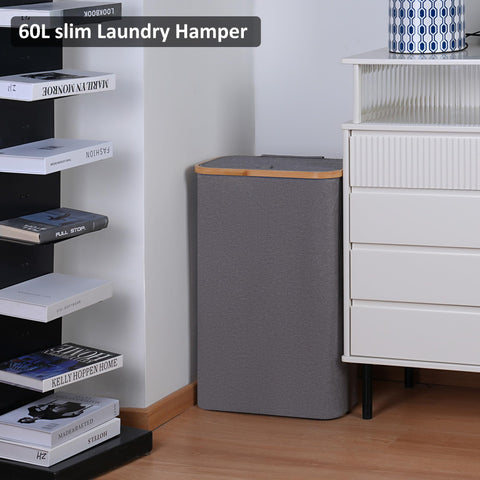 Merkisa Slim Laundry Basket made from oxford fabric protects items from dampness