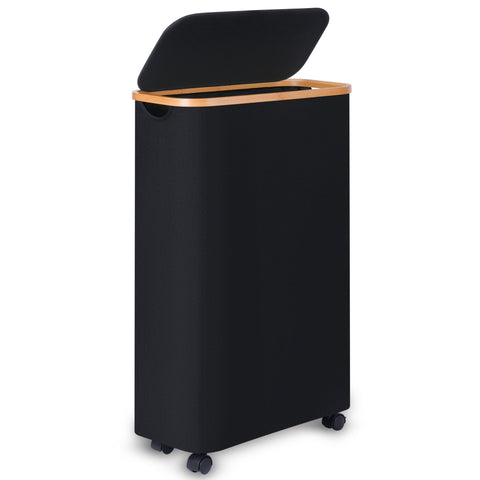 Merkisa Slim Laundry Basket with Wheels for easy mobility across floors.