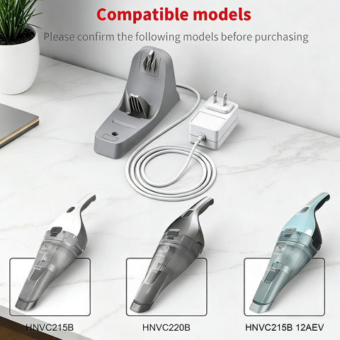 MEROM Dusbuster charging base compatible with HNVC215B and HNVC220B.