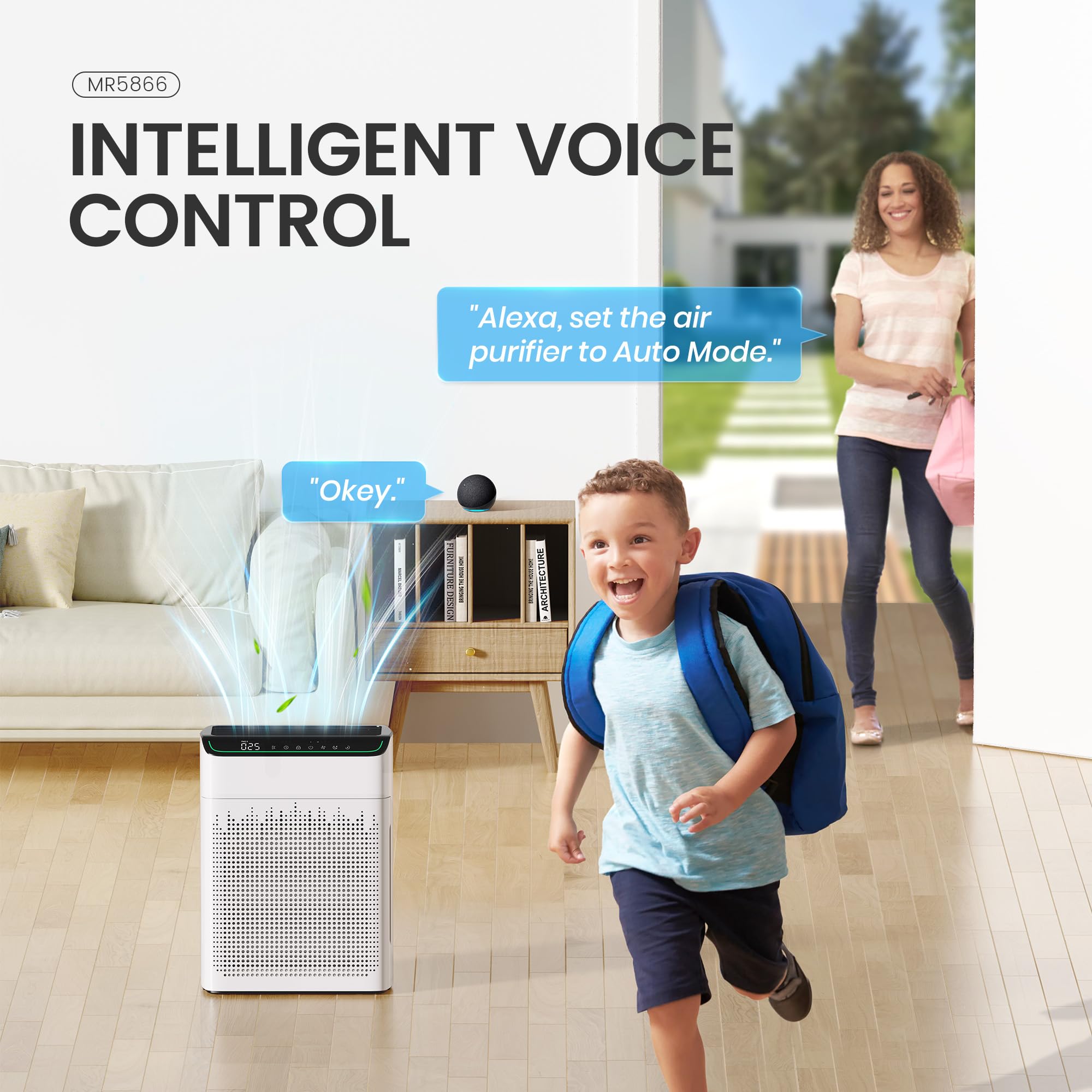 MERONTE MR5866 WiFi and Alexa compatibility enables hands-free operation.