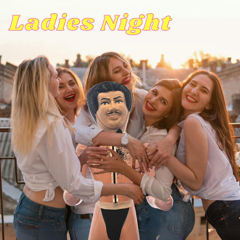 Chippendale-clad Fernando decor enhances bachelor party atmosphere and vibe.