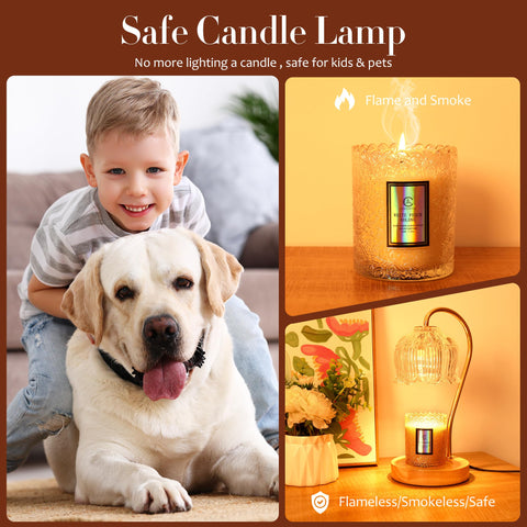 Merrtody included 50W bulbs provide adjustable brightness for faster scent diffusion.