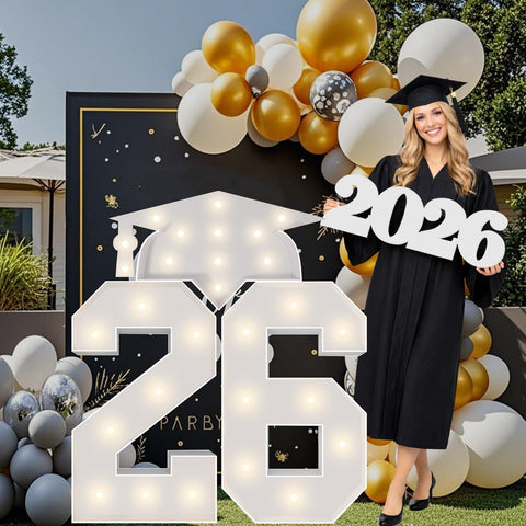 Merry Mosaics 26 marquee numbers ready for Class of 2026 display