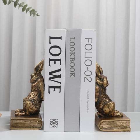 Mervkis gold bookend adds decorative flair to desks or offices