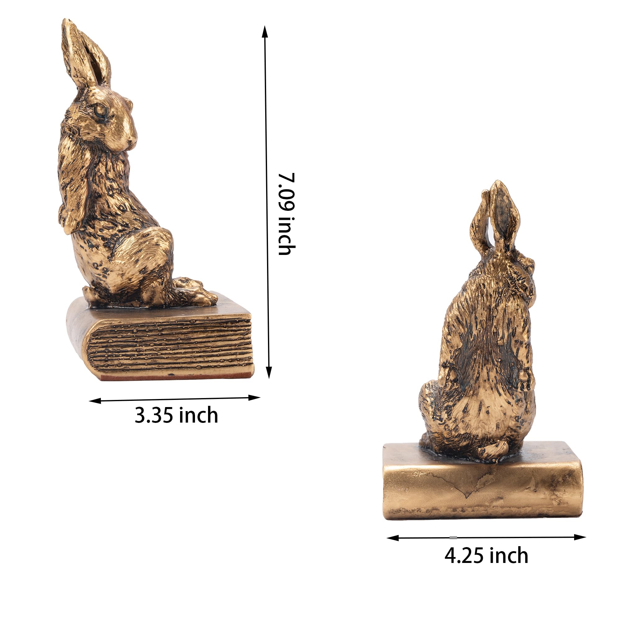 Mervkis decorative rabbit figurine doubles as stylish shelf decor