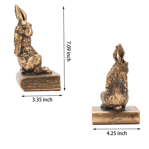 Mervkis decorative rabbit figurine doubles as stylish shelf decor