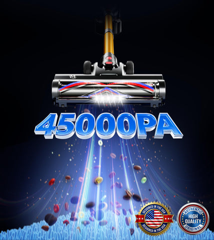 Meskos cordless vacuum cleaner at 65-minute runtime in Eco mode.