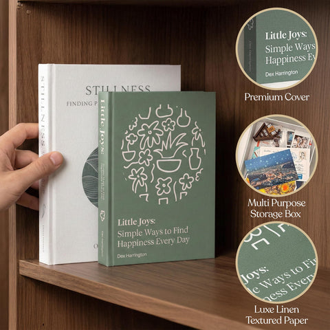 MESMOS stackable coffee table books create versatile tabletop styling.