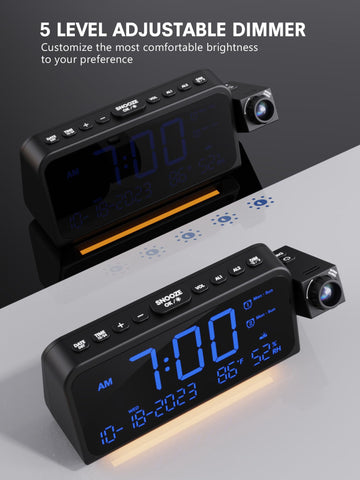 Mesqool 7-level alarm beeps wake heavy sleepers effectively.