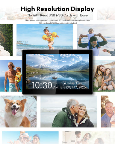 Mesqool clock backup memory preserves time and reminders during outages.