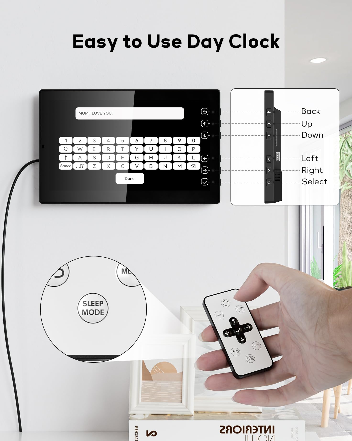 Mesqool clock daily alarms help stay on schedule with flexible reminders.