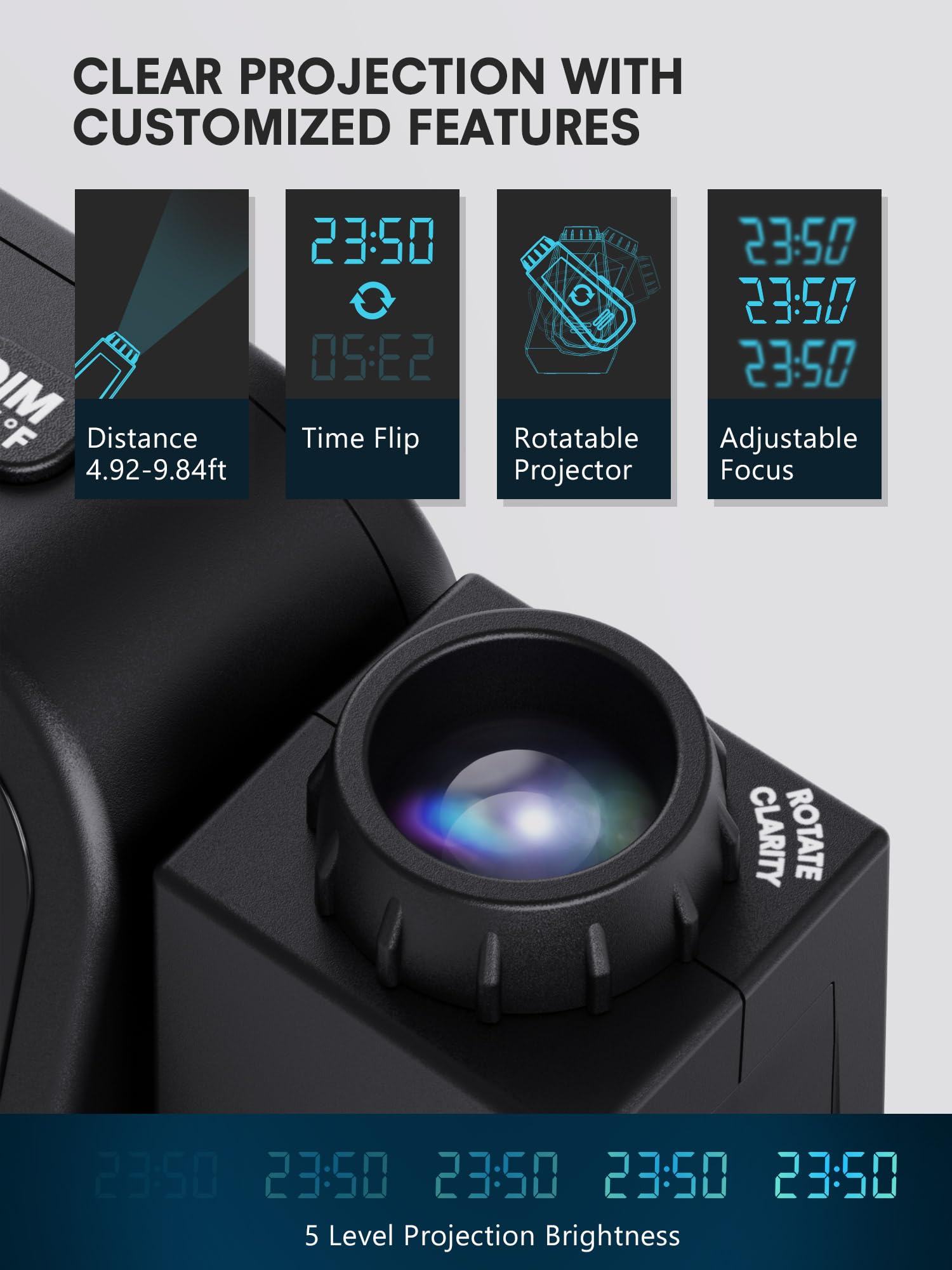 Mesqool date and weekday display helps plan your day at a glance.