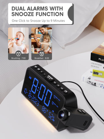 Mesqool soft night light creates gentle illumination at night.
