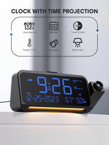 Mesqool projector 180-degree swivel showcases flexible positioning for clear room viewing.