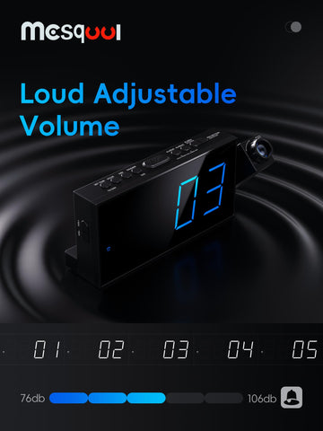 USB charging port on Mesqool clock for devices
