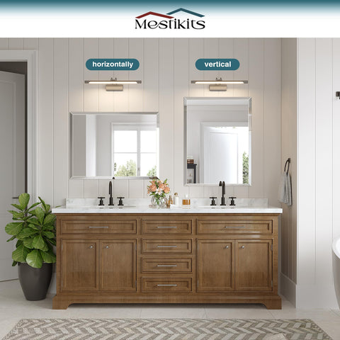 Mestikits lightweight 4mm mirror simplifies wall mounting.