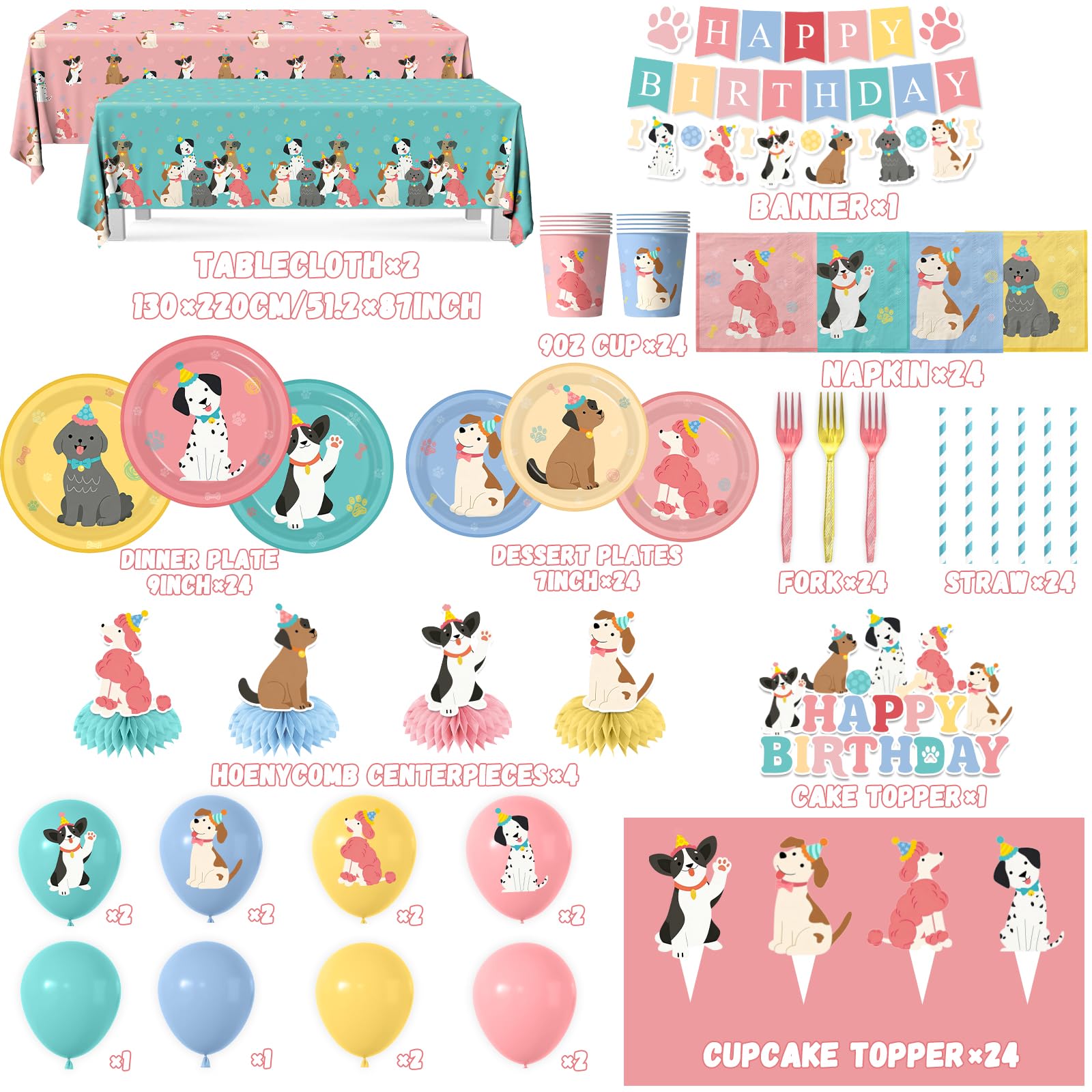 Meuqeaju dog birthday cake toppers perfect finishing touch for cupcakes