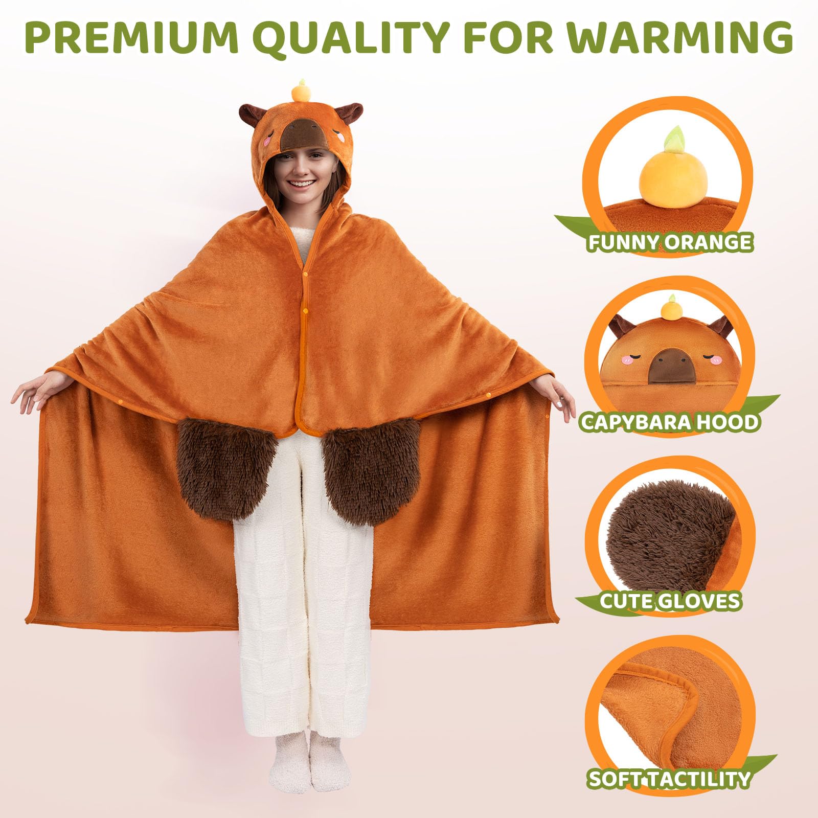 Mewaii button-up design enables easy, flexible lounging without hindering movement.