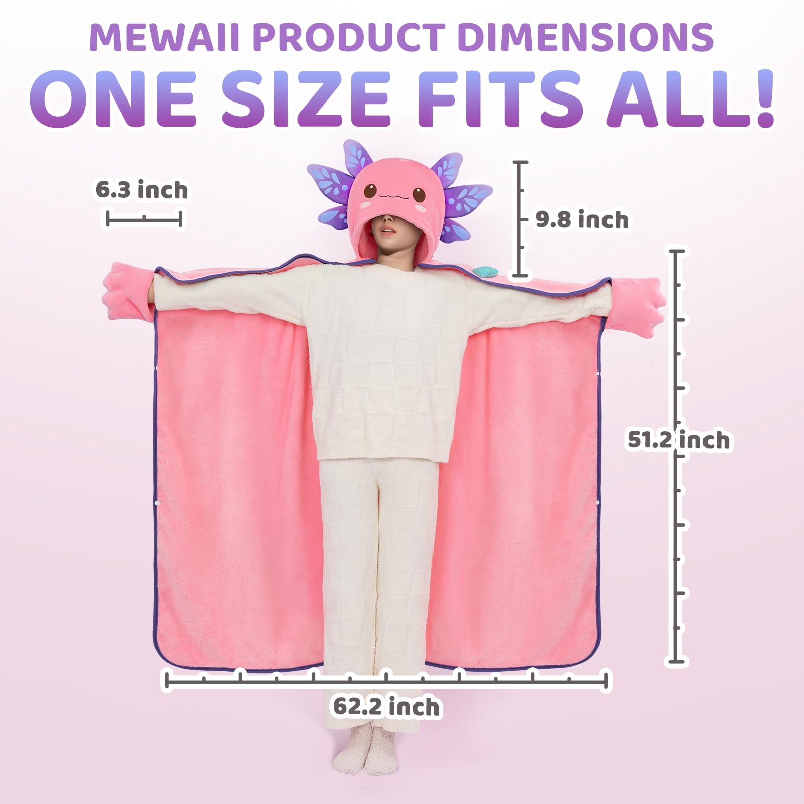 Mewaii oversized hooded blanket provides full-body coverage for lazy weekends