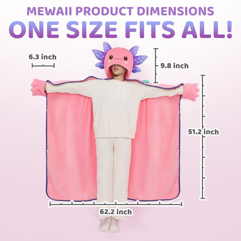 Mewaii oversized hooded blanket provides full-body coverage for lazy weekends