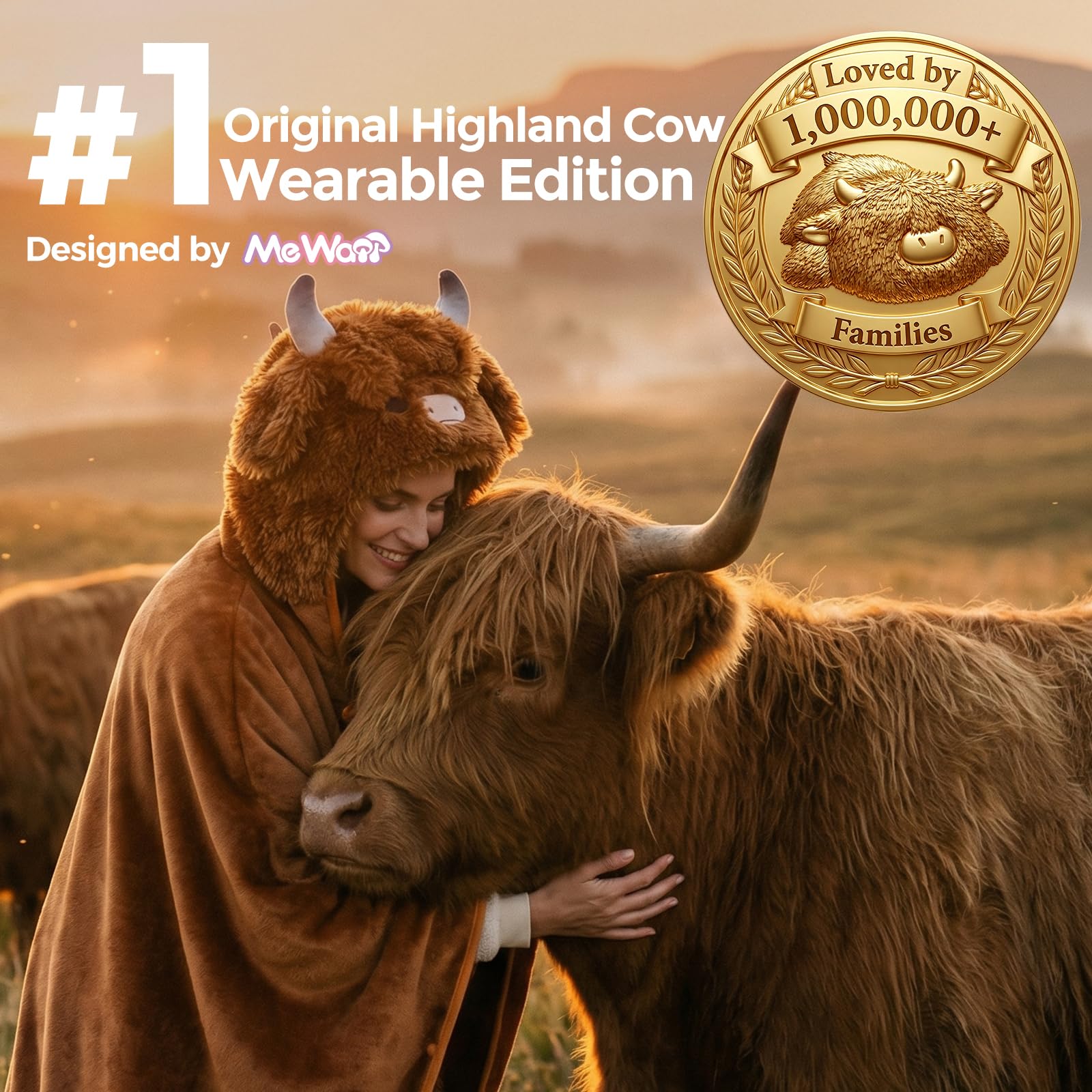 Mewaii oversized wearable blanket hoodie offers hands-free comfort during mornings.