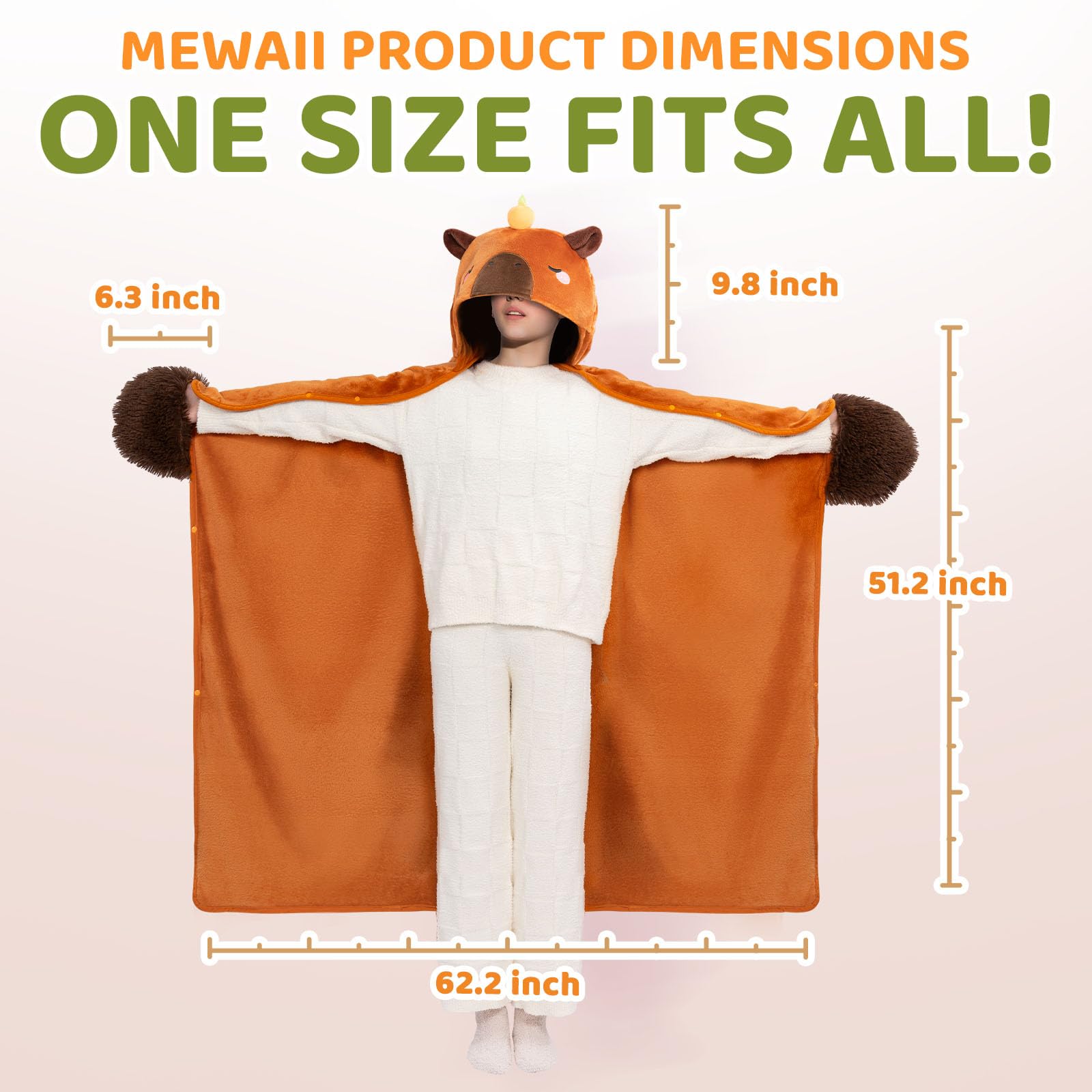 Mewaii plush flannel and sherpa create luxurious softness and warmth.